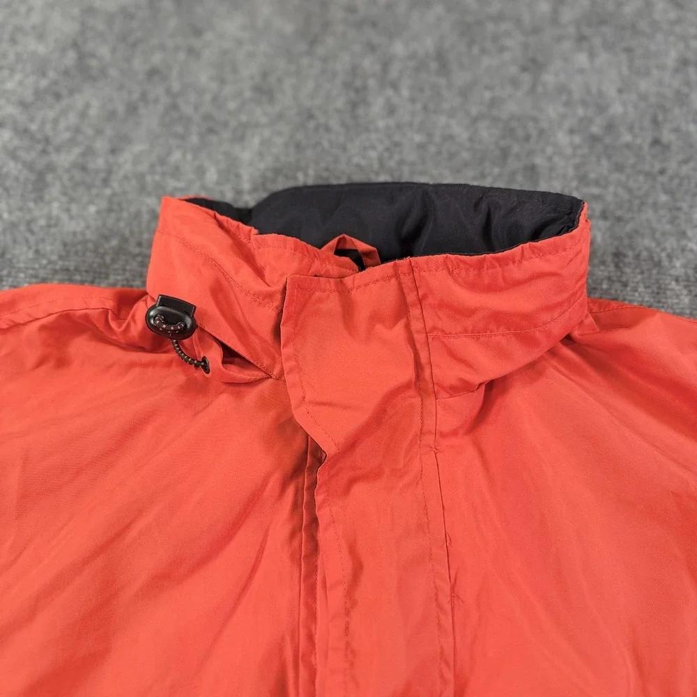Chaps Ralph Lauren Jacket Mens XL Orange Hooded Windbreaker‎ Outdoor Coat